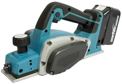 Handheld Electric Planer Cordless Wood Planing Mac 82mm Cordless Handheld Electric Planer 15000RPM Rechargeable Electric Wood Cutting DIY Furniture Tool For 18V Batterys