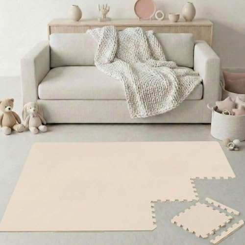 LittleTom 18 Pezzi Tappeto Puzzle per Bambini - Certificato TÜV - Piastrelle EVA con Bordi 30x30 cm - Pavimento Morbido e Antiscivolo - Superficie Puzzle Protettiva per la Cameretta e Gioco a Terra