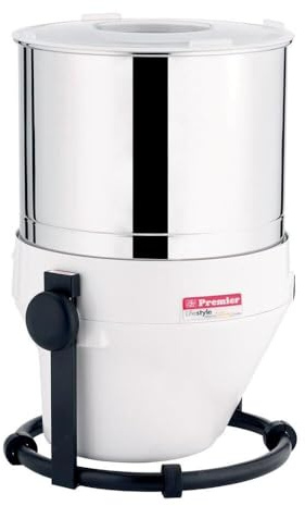 Premier Lifestyle Tilting Wet Grinder With Atta Kneader and Coconut Scrapper - 2 Liters - 110v/60 hz - USA and Canada white color
