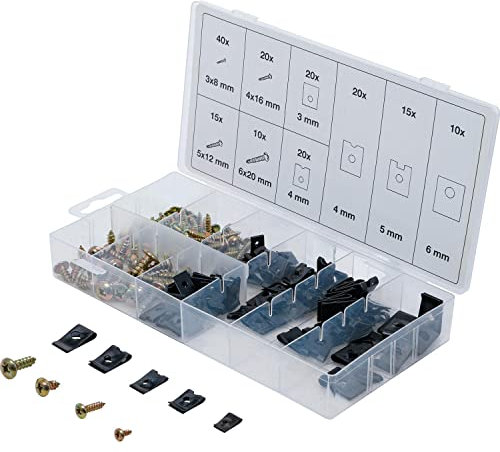 VIS A TOLE ET AGRAFES DE CARROSSERIE, CLIPS-ECROUS U ASSORTIS