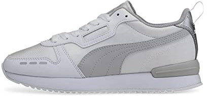 PUMA Damen R78 WN's Metallic Sneaker, Puma Weiß, Grau, Violett, PUMA Silber, 39 EU