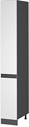 Vicco Apothekerschrank R-Line, Weiß, 30 cm J-Shape, zur freien Kombination innerhalb modularer Küchensysteme