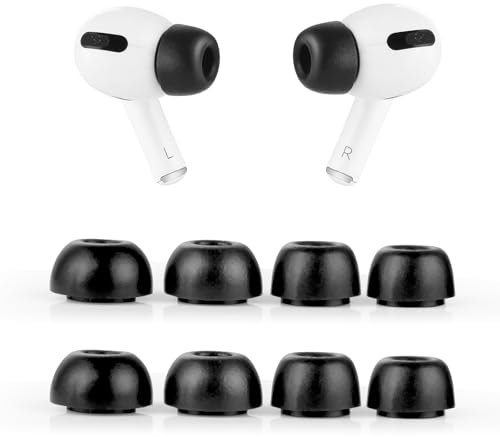 aceyoon 4 Paires Embout Ecouteur XS S M L pour Airpods Pro Embout de Rechange en Mousse à Mémoire Bouchons d'oreille Réduction du Bruit Ear Tips Intra Auriculaire de Remplacement pour Airpods Pro