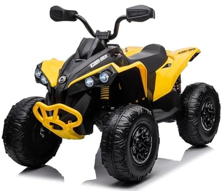 Quad 24V DE NIÑOS, Can-Am Maverick, Amarillo, 3-7 AÑOS