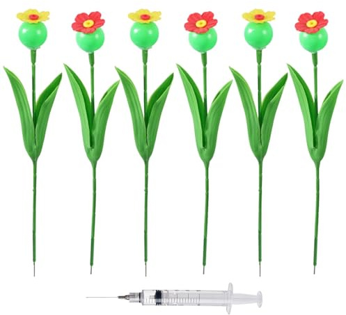 Alimentadores de colibríes de flores decorativas, decoración única para el hogar, estación de alimentación de pájaros, copas de abejas, accesorios de agua para pájaros al aire libre para jardín y