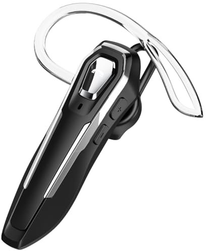 BEVCEFCC Oreillette Bluetooth sans Fil avec Mic V5.4, 12g Ultra-Léger, Oreillette Bluetooth Mains Libres Léger, 36H D'autonomie en Conversation, pour Travail, Bureau, Conduite