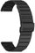ONE ECHELON Bracelet de montre à dégagement rapide compatible avec Lotus Digital 50039/1 en acier inoxydable réglable (noir)