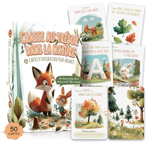 50 biglietti da esplorazione per bambini: grazie all'abile integrazione della scienza, della biologia, della botanica e della conoscenza quotidiana nei giochi ed esplorazioni, la curiosità dei bambini
