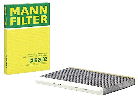 MANN-FILTER CUK 2532 Innenraumfilter/Kabinenluftfilter - Pollenfilter mit Aktivkohle - für Pkw + Transporter