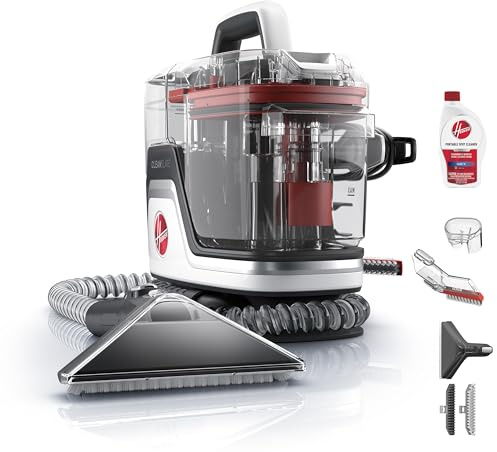 Hoover CleanSlate Plus Portable Carpet + Upholstery Spot Cleaner Machine, Powerful Suction with Versatile Tools, Pet Stain Remover, Car and Auto Detailer, Pair with Hoover Carpet Cleaner Solution