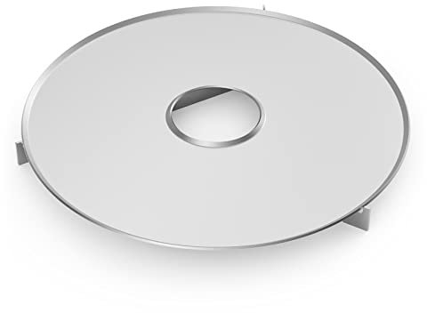 Stanbroil Placa de parrilla de acero inoxidable, placa de parrilla redonda plana para parrilla de carbón vegetal, ahumador de tambor, parrilla de barril y UDS DIY