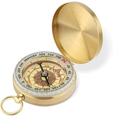 SAVITA Outdoor Kompass, 48x13mm, Zusammenklappbar, Kompass für Kinder, Erwachsene, Jagd, Klettern