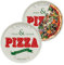 KHG 2er Set Pizzateller, extra groß mit 30cm Durchmesser in Heiss & Lecker Print, perfekt für Gastro und Zuhause, hochwertiges Porzellan, Spühlmaschinengeeignet & perfekt Stapelbar