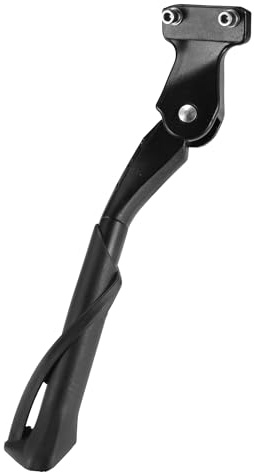 X AUTOHAUX Fit 20-22 Inch Bicycles Adjustable Bicycle Stand with Central 2 Holes Non-Slip Side Stand Kickstand Bicycle for Mountain Bike E-Bike Enter-to-center Distance 40mm