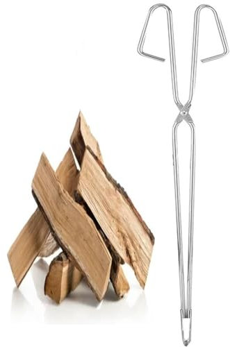 Kaminzange Kaminholzzange Feuerholzzange Schwerlast Innen Brennholzzange Log Klauengreifer Für Holzofen Draussen Lange Protokolliert Pinzette Für Lagerfeuer Kohlezange Kaminöfen ( Color : 38x10cm )