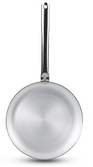 Barazzoni Spa, Padella ø36cm, Alluminio professionale puro al 99,5%, Manico in acciaio, Adatta anche per piani ad Induzione, Made in Italy