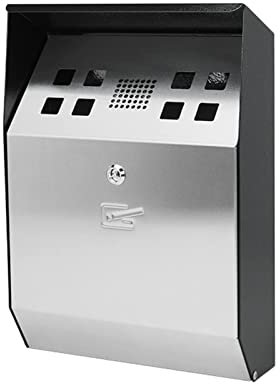 Aschenbecher, Standaschenbecher, Wandaschenbecher, hochwertiger kommerzieller Zigarrenaschenbecher aus Metall, wandmontierter Zigaretten-Entsorgungsbehälter von Industries, Zigarettenkippenbehälter fo