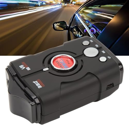 Détecteur De Radar Pour Voitures, Détecteur De Radar De Vitesse À Portée Extrême Avec Alerte De Vitesse Et Vocale, Alertes De Feux Rouges Et De Radars De Vitesse, Pour Alerte De Vitesse Du Véhicule En