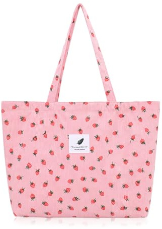 TeeYee Cord Tasche Damen Umhängetasche Tote Bag Kord Damen Shopper
