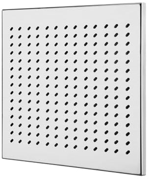 Bouchons de vidange carrés en acier inoxydable - Grille de drainage rectangulaire pour salle de bain - 30 x 30 x 1,5 cm