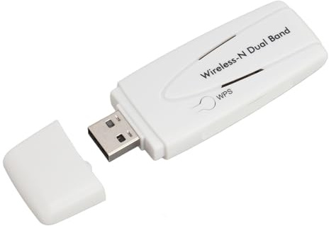 Ejoyous WLAN -Adapter för TV, USB WiFi Stick Network Dongles Dual Volume 2.4 GHz/5.8 GHz WLAN Network Adapter, för Kali Linux TV Spielers Heimkino Systems Upp Till 300 Mbit/s