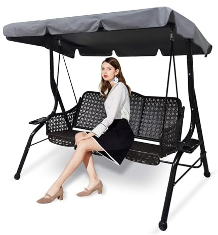 JWRHUH Cubierta para columpio de Hollywood, duradera, estable, cubierta para columpio de Hollywood, techo impermeable, resistente al viento, resistente a los rayos UV, adecuada para columpios de