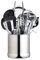 MasterClass Extra-Large Stainless Steel Kitchen Utensil Holder, Storage Jar Cookware Organiser, 18 x 18 cm - Silver