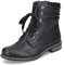 Rieker Damen Schnürstiefeletten 71218, Frauen Stiefeletten,halbstiefel,Kurzstiefel,uebergangsschuhe,uebergangsstiefel,schwarz (00),39 EU / 6 UK