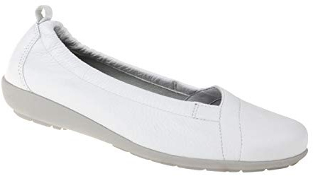 Natural Feet Ballerines confortables pour femme en cuir de cerf, Polina, chaussures d'été larges et sportives, chaussures basses largeur H, adaptées à l'hallux valgus, chaussures super douces, semelle