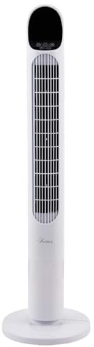 ARDES - Säulenventilator, Turmhöhe 100 cm, mit automatischer Oszillation, mit Fernbedienung und digitalem Bedienfeld mit 3 Intensitäten und Timer, Turmventilator weiß AR5T1000