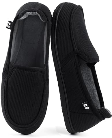 RockDove Women's Two-Tone Hoodback Slipper with Removable Insole | Lightweight, Removable Insole, Breathable Waffle-Knit upper, Durable Indoor/Outdoor Sole, Machine Washable, Gift-Ready
