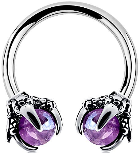 OUFER Orecchino a elica Orecchini a ferro di cavallo 18G Piercing al labretto in acciaio chirurgico 316L Orecchino a elica Tragus Daith Cartilage Hoop