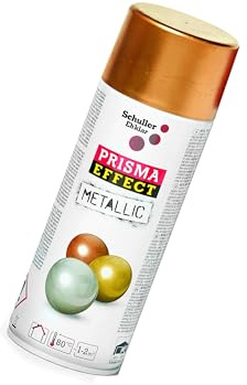 Metallic Lackspray Kupfer Sprühlack Effektspray Prisma Effect Pro Acryl mit Metallpigmenten, 400ml + Bisomo Sticker