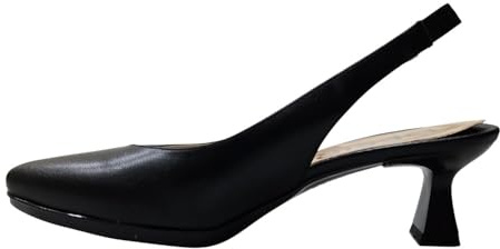 DESIREE - Zapato Destalonado con tacón de 4,5 cm, en Piel MAIA1 para: Mujer Color: Negro Talla: 38