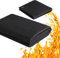 Rupse Feuerfeste Unterlage, 5 mm Dicke Schweißdecke, Hitzeschutzmatte Hitzebeständig bis 982 °C, Feuerfeste Matte Brandschutzmatte zum Löten Schweißen Löten Sanitär, 50x90 cm &30x30cm, Schwarz