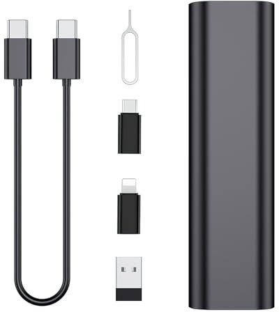 SRLWMYI 6-in-1 USB-C Adapter Set - 60W Multi USB-C auf Lightning Adapter mit Aufbewahrungskoffer für Reisen
