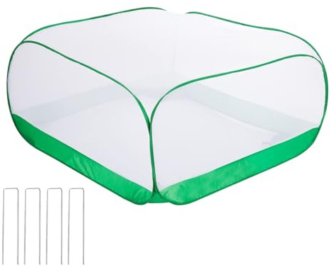 Pflanzennetz, strapazierfähig, feinmaschig, Blumenbeet-Abdeckungen für Heidelbeersträucher, Erdbeerpflanzen, Garten, Vogelschutz, 100 x 100 x 50 cm