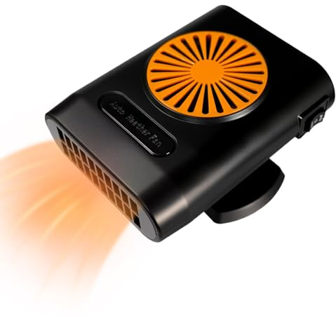 Lnhgh Calentador Portátil Para Coche | Calefactor y Descongelador para Vehículos 12V/24V,Ventilador Desempañador de Calefacción Rápida para Conducción Segura en Viajes para