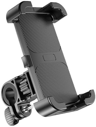JSGHGDF Support de téléphone résistant aux vibrations pour guidon de 1,5 à 4,5 cm, coque épaisse et moto tout-terrain, support de téléphone pour vélo électrique, scooter