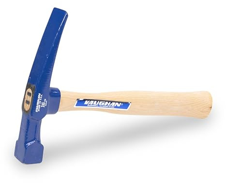 VAUGHAN Brick Layers Hammer, 16 oz Steel Masonry Hammer, Made in the USA, BL16, VN17710