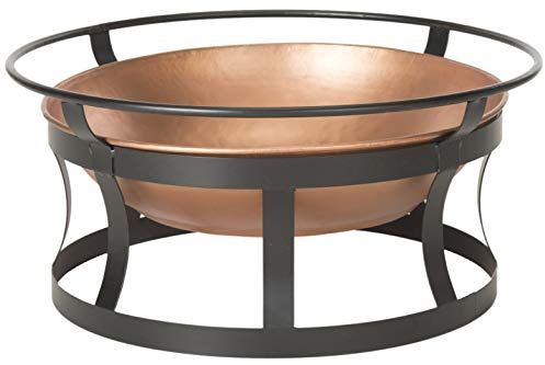 Safavieh Outdoor Collection Bonaire Fire Pit, Copper and Black