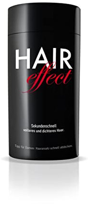Hair Effect – Volles Haar in Sekunden! Premium Streuhaar 26g | Schütthaar zur Haarverdichtung und Ansatzkaschierung | Authentischer Look in Sekunden für Männer und Frauen (Grau)