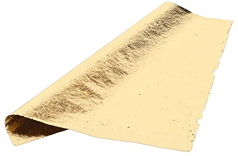 Hojas de Lámina de Oro Multiusos de Imitación de Hoja de Oro de 500 Uds. Para Pintura, Decoración, Artes, Manualidades Doradas