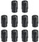 QUARKZMAN Potentiometer Drehknopf ABS Gitarre Knopf für E-Gitarre Leistung Verstärker Stereoanlagen Bass Lautstärke Ton 180° Drehknopf 6mm D Typ Welle Schwarz Weiß 10Stk