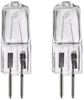 PRIOKNIKO G4 G5.3 Halogenlampe Perle 12V 10W 20W Kristalllampe Mikroskop Instrument Stiftbirne Halogen Wolframlampe,G5,3 (dicke Füße) – 12 V – 35 W
