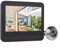 MoSundi Videocitofono WiFi intelligente con schermo da 4,3 pollici, rilevatore di movimento 1080p, spioncino digitale, visione notturna, per fori per porte da 14-30 mm (nero)