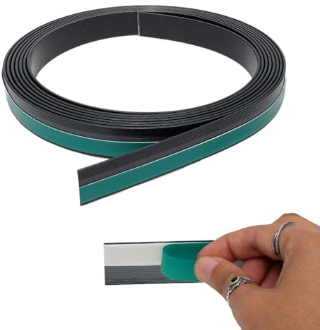 INTRA-TEC Fensterleiste Kunststoff Anthrazitgrau genarbt 40 mm breit - 6 m lang | Selbstklebend mit Schaumklebeband | 2,5 mm Stark | Für Innen & Außen | Flachleisten Hart-PVC Wetterfest