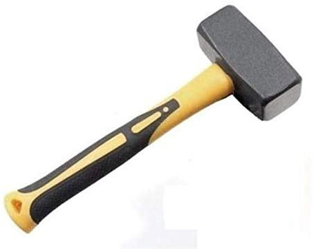 MARTELLO MAZZETTA MAZZUOLA DA MURATORE CON MANICO IN FIBRA 2 KG