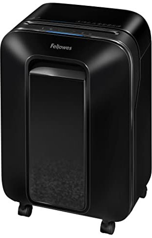 Fellowes Aktenvernichter 12 Blatt High Security (P5), Papierschredder für Büro, Homeoffice, Powershred LX201, Microcut Schredder mit 22L Papierkorb, 100% staufrei, Safesense, über 2000 Partikel/Blatt