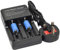 BTBAI 2x Battery+Charger 14250 ER14250 LS14250 ER14250H 1/2-R6 1/2-AA Rechargeable for LED Flash Light Torch Top Flat 280mah 3.6/3.70V Li-ion K120 K-120 AC Dual k1a